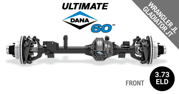 Ultimate Dana 60™ Crate Axle, Fits 2018+ Wrangler JL, 2020+ Gladiator JT  -  Front Axle -  3.73 Gear Ratio, Eaton ELocker® - 10056042