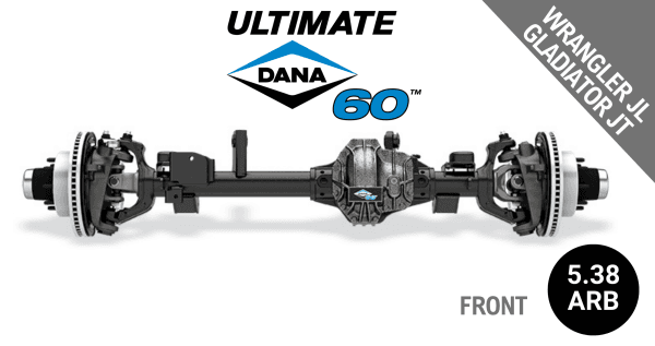 Ultimate Dana 60™ Crate Axle, Fits 2018+ Wrangler JL, 2020+ Gladiator JT  -  Front  Axle -  5.38  Gear Ratio, ARB Air Locking Differential - 10088915