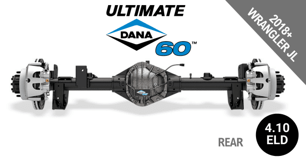 Ultimate Dana 60™ Crate Axle, Fits 2018+ Jeep Wrangler  JL  -  Rear  Axle -  4.10 Gear Ratio, Eaton ELocker® - 10048758