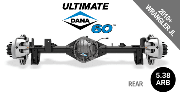Ultimate Dana 60™ Crate Axle, Fits 2018+ Jeep Wrangler JL  -  Rear  Axle - 5.38  Gear Ratio, ARB Air Locking Differential - 10088918