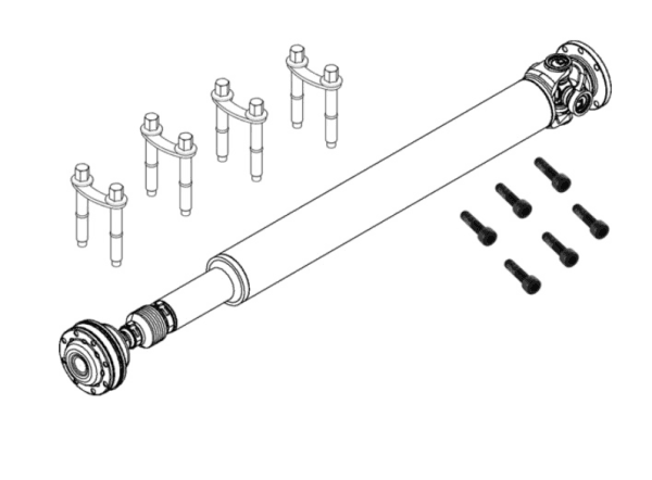 Spicer 10121259 Driveshaft Assembly Kit, Fits 2021+ Ford Bronco, 4X4, 4 Door (Long Wheel Base), 1350 Series