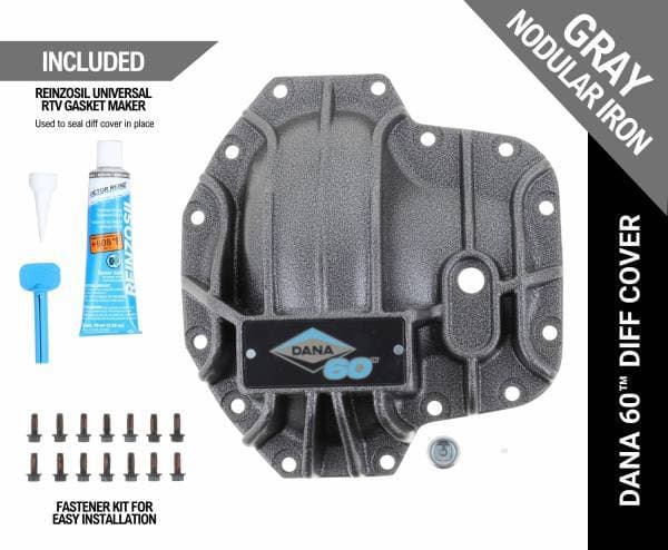 Spicer 10024011 Dana 60™ Diff Cover, Gray Nodular Iron - Fits Ultimate Dana 60 Axle, Jeep Applications  - Front Axle