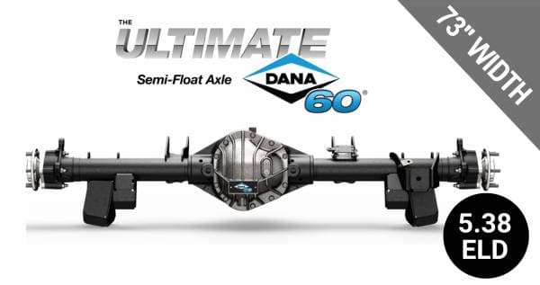 Ultimate Dana 60™ Semi-Float, Rear Axle, Fits 2021+ Ford Bronco - 5.38 Gear Ratio, Eaton ELocker®, 73 in. Width - NON-RETURNABLE