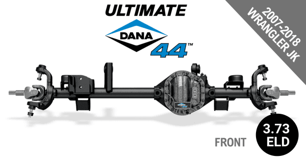 Ultimate Dana 44™ Crate Axle, Fits 2007-2018 Jeep Wrangler JK - Front Axle - 3.73 Gear Ratio, Electronic Locking Differential - 10010519 - NON-RETURNABLE
