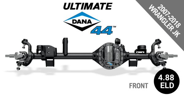 Ultimate Dana 44™ Crate Axle, Fits 2007-2018 Jeep Wrangler JK  -  Front Axle - 4.88  Gear Ratio, Electronic Locking Differential - 10010521 - NON-RETURNABLE