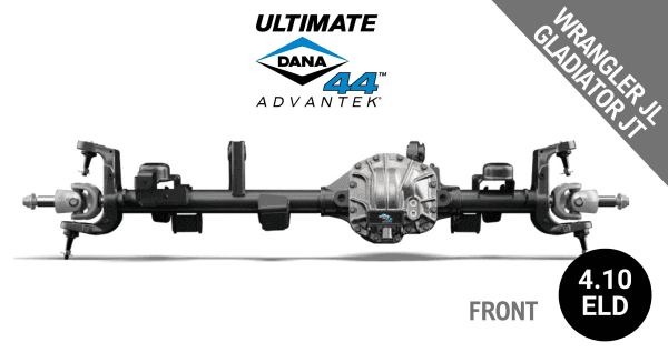 Ultimate Dana 44™ AdvanTEK®  Crate Axle, Fits 2018+ Wrangler JL, 2020+ Gladiator JT  -  Front Axle - 4.10  Gear Ratio, Electronic Locking Differential - 10047715 - NON-RETURNABLE