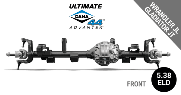 Ultimate Dana 44™ AdvanTEK® Crate Axle, Fits 2018+ Wrangler JL, 2020+ Gladiator JT  -  Front Axle - 5.38  Gear Ratio, Electronic Locking Differential - 10047719 - NON-RETURNABLE