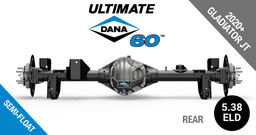 Ultimate Dana 60™ Semi-Float, Fits 2020-2023 Jeep Gladiator JT - Rear Axle - 5.38 Gear Ratio, Eaton ELocker®, 67.9 in. Width - Crate Axle - NON-RETURNABLE
